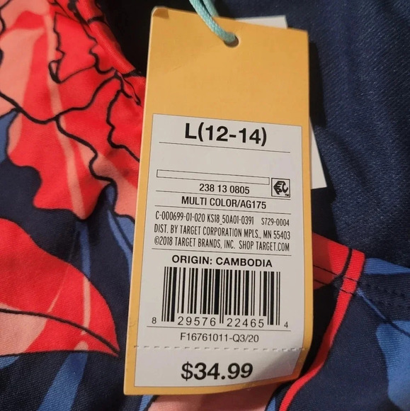 NWT Kona Sol Strapless Floral One Piece Swim Suit - Picture 13 of 15